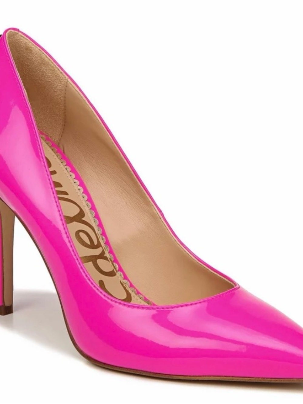Sam Edelman Hazel Bright Pink Pointed Toe Pumps Classic Stiletto Heels Size 8.5